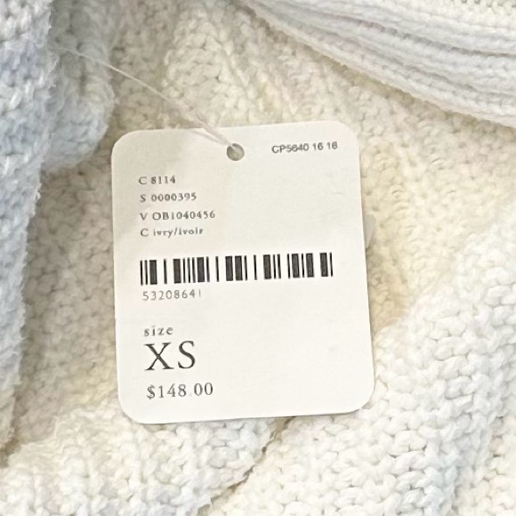 FREE PEOPLE Cocoa Oversized Turtleneck Sweater in Ivory — XS - Picture 3 of 6